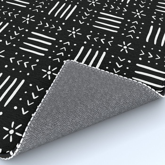Mudcloth III (Black) Rug Gallery Image 4