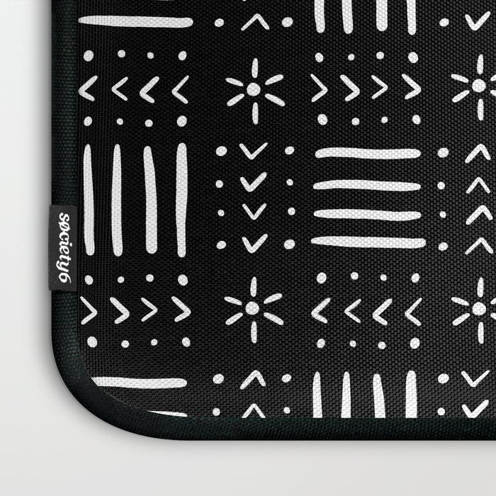 Mudcloth III (Black) Laptop Sleeve Gallery Image 3