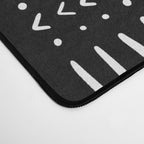 Mudcloth III (Black) Desk Mat Gallery Image 4