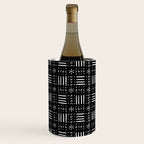 Mudcloth III (Black) Wine Chiller Gallery Image 1