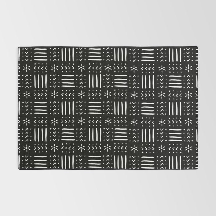 Mudcloth III (Black) Rug Gallery Image 2