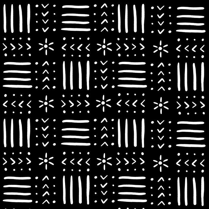 Mudcloth III (Black) Coffee Mug Gallery Image 2