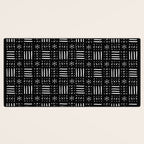 Mudcloth III (Black) Desk Mat Gallery Image 3
