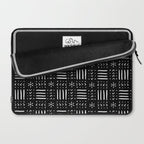 Mudcloth III (Black) Laptop Sleeve Gallery Image 2