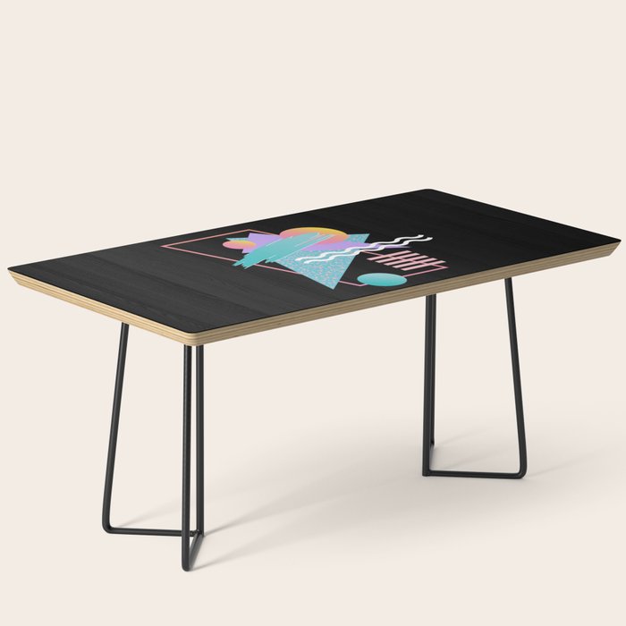 80s Retrowave Design - Memphis Pattern 135 Coffee Table Gallery Image 1