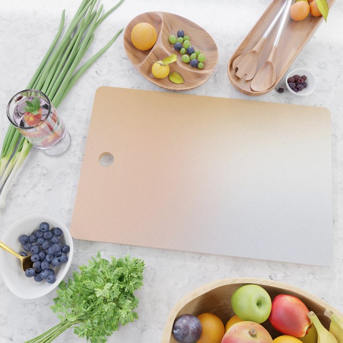 Abstract pastel blurred ombre #5 Cutting Board Gallery Image 2