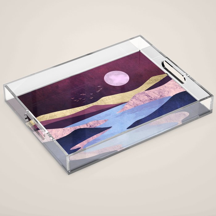 Periwinkle River Acrylic Tray Gallery Image 1