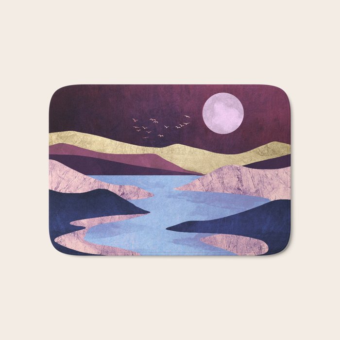 Periwinkle River Bath Mat Gallery Image 1
