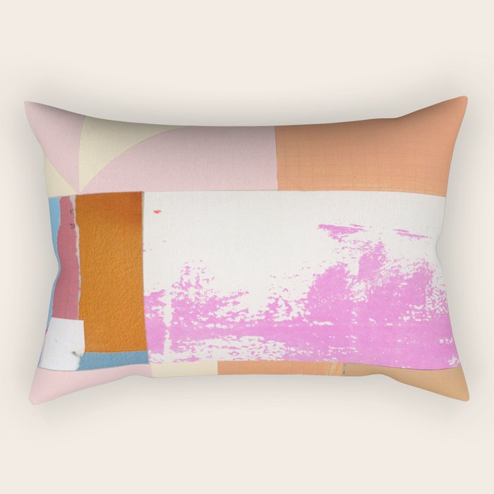 paper quilt collage - no.1 Rectangular Pillow Gallery Image 1