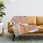 paper quilt collage - no.1 Throw Blanket Gallery Image 1