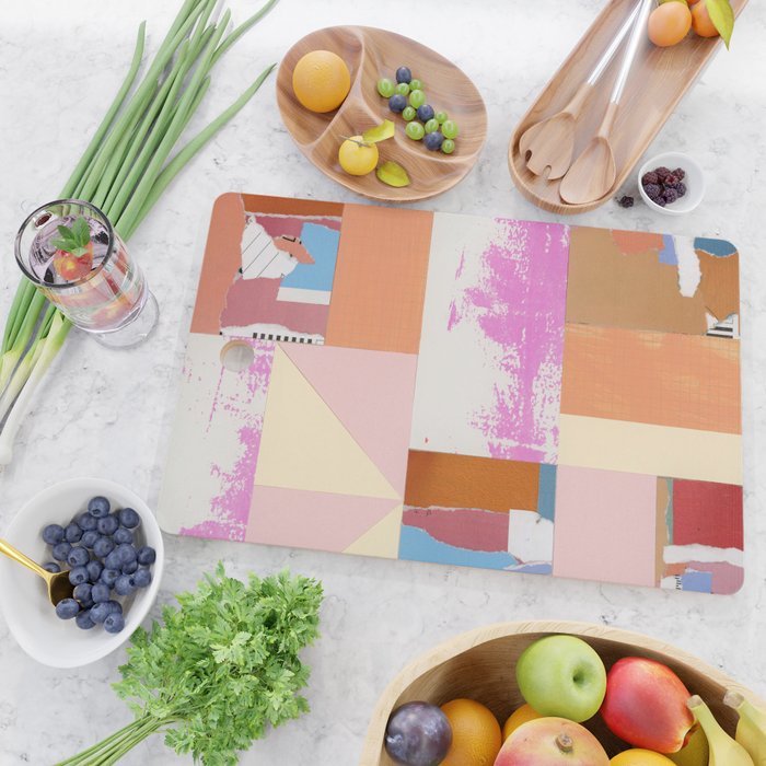 paper quilt collage - no.1 Cutting Board Gallery Image 2