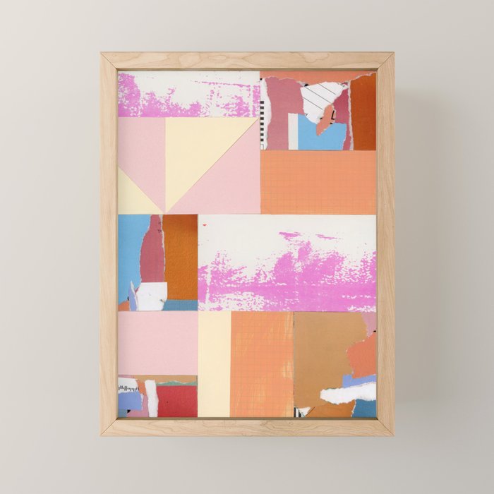 paper quilt collage - no.1 Mini Art Print Gallery Image 1