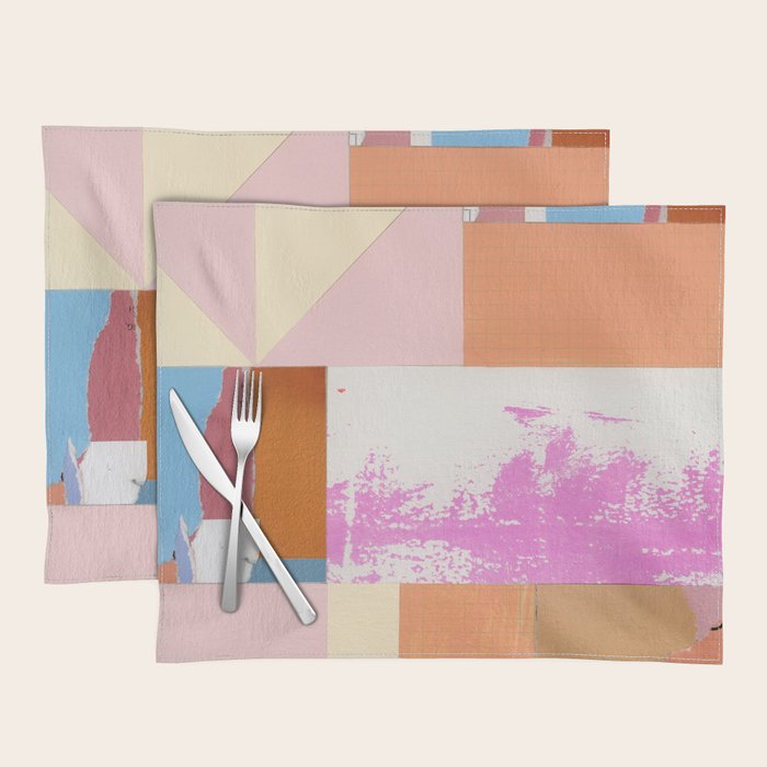 paper quilt collage - no.1 Placemat Gallery Image 1