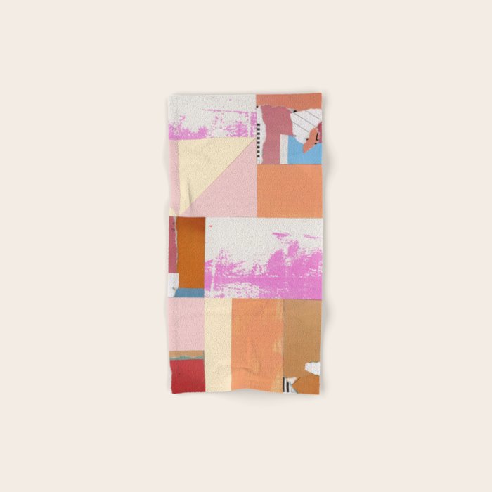 paper quilt collage - no.1 Bath Towel Gallery Image 1