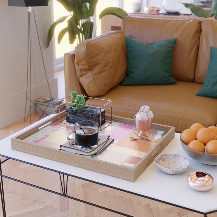 paper quilt collage - no.1 Serving Tray Gallery Image 2