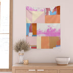 paper quilt collage - no.1 Wall Tapestry Gallery Image 2