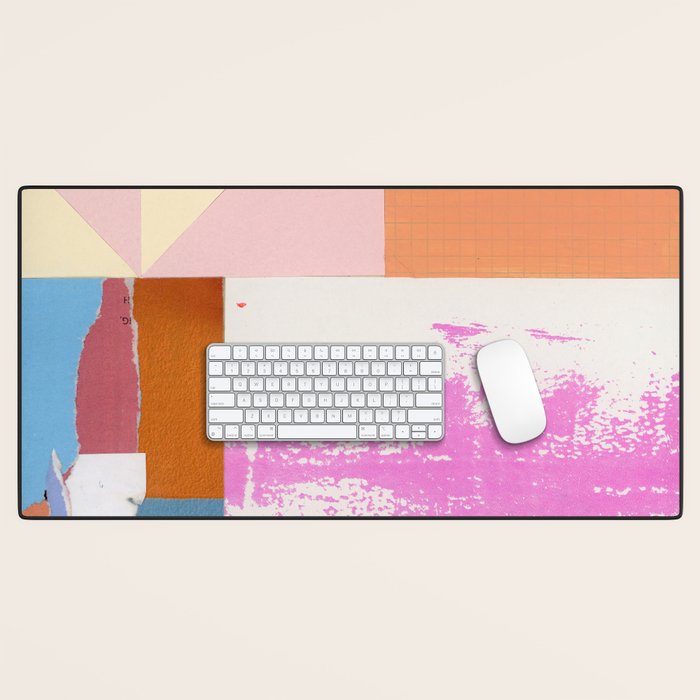 paper quilt collage - no.1 Desk Mat Gallery Image 1