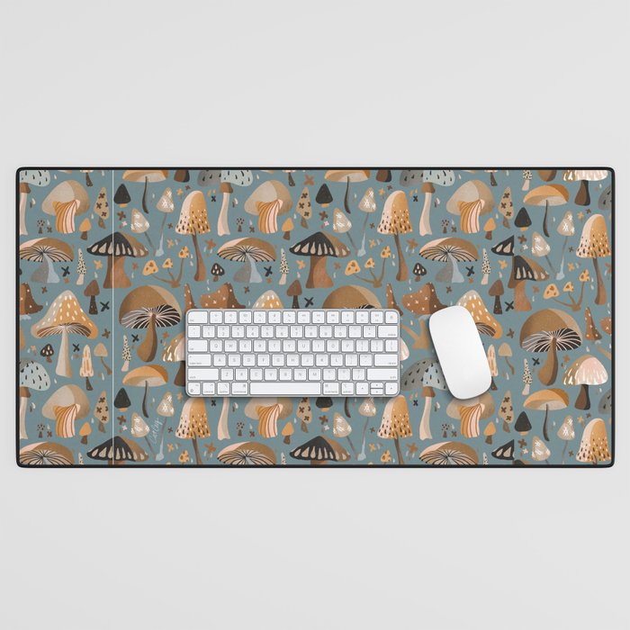 Mushroom Collection â Neutral Palette Desk Mat Gallery Image 1