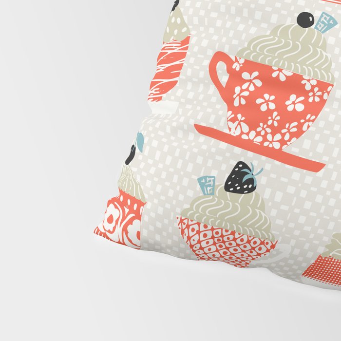 Sweet monster cupcake red Pillow Sham Gallery Image 4