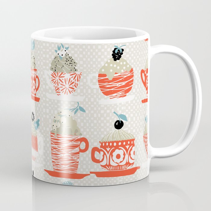 Sweet monster cupcake red Coffee Mug Gallery Image 1