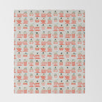 Sweet monster cupcake red Throw Blanket Gallery Image 2