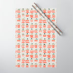 Sweet monster cupcake red Wrapping Paper Gallery Image 1
