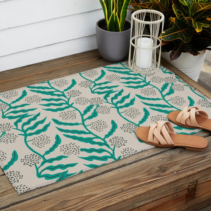 LA VILLE VINE MINT Outdoor Rug Gallery Image 2