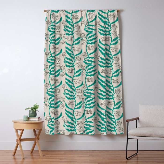 LA VILLE VINE MINT Window Curtain Gallery Image 5