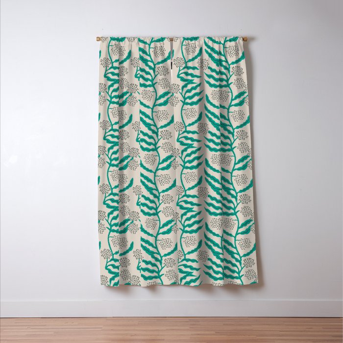 LA VILLE VINE MINT Window Curtain Gallery Image 3