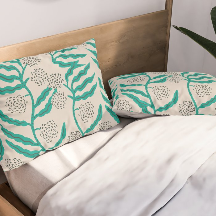 LA VILLE VINE MINT Pillow Sham Gallery Image 2