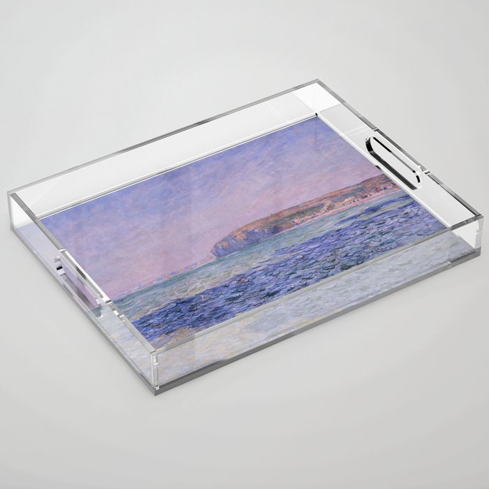Claude Monet - Shadows on the Sea - Cliffs at Pourville Acrylic Tray Gallery Image 1