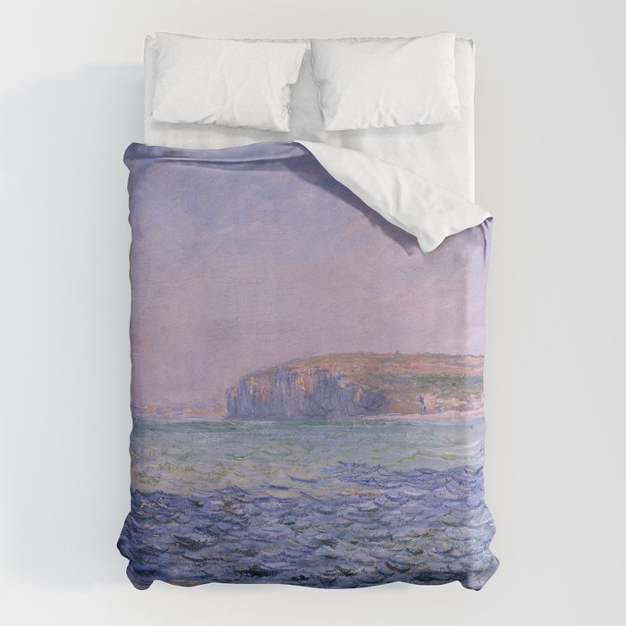 Claude Monet - Shadows on the Sea - Cliffs at Pourville Duvet Cover Gallery Image 6