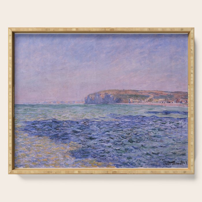 Claude Monet - Shadows on the Sea - Cliffs at Pourville Serving Tray Gallery Image 1