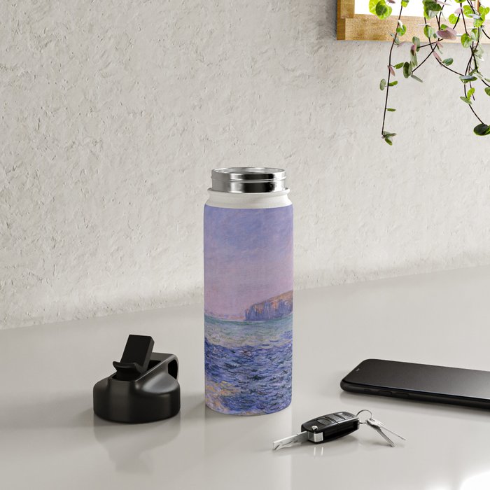 Claude Monet - Shadows on the Sea - Cliffs at Pourville Water Bottle Gallery Image 4