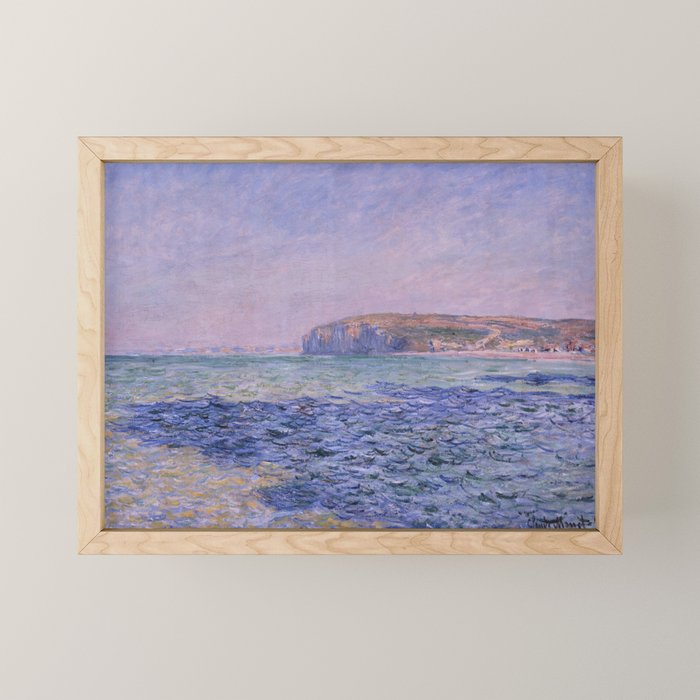 Claude Monet - Shadows on the Sea - Cliffs at Pourville Mini Art Print Gallery Image 1