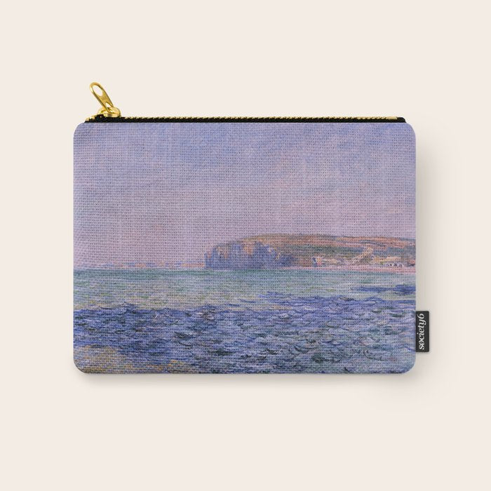 Claude Monet - Shadows on the Sea - Cliffs at Pourville Carry All Pouch Gallery Image 1
