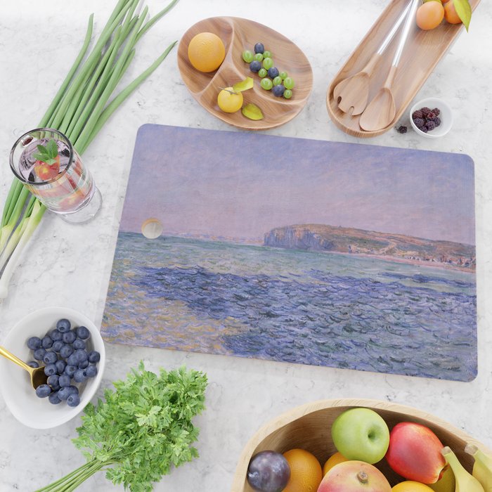 Claude Monet - Shadows on the Sea - Cliffs at Pourville Cutting Board Gallery Image 2