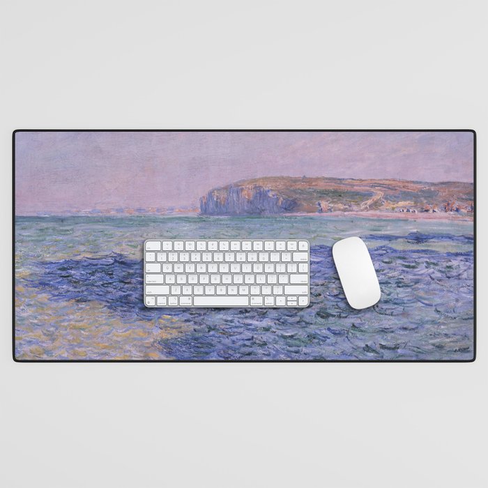 Claude Monet - Shadows on the Sea - Cliffs at Pourville Desk Mat Gallery Image 1