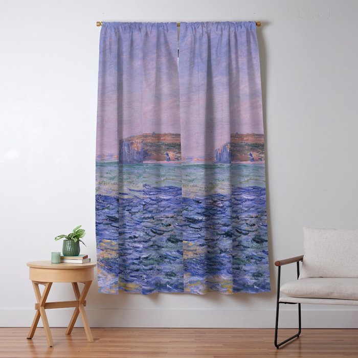 Claude Monet - Shadows on the Sea - Cliffs at Pourville Window Curtain Gallery Image 1