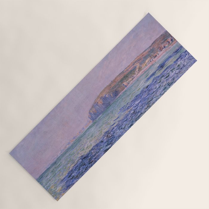 Claude Monet - Shadows on the Sea - Cliffs at Pourville Yoga Mat Gallery Image 1