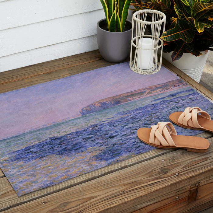Claude Monet - Shadows on the Sea - Cliffs at Pourville Outdoor Rug Gallery Image 2