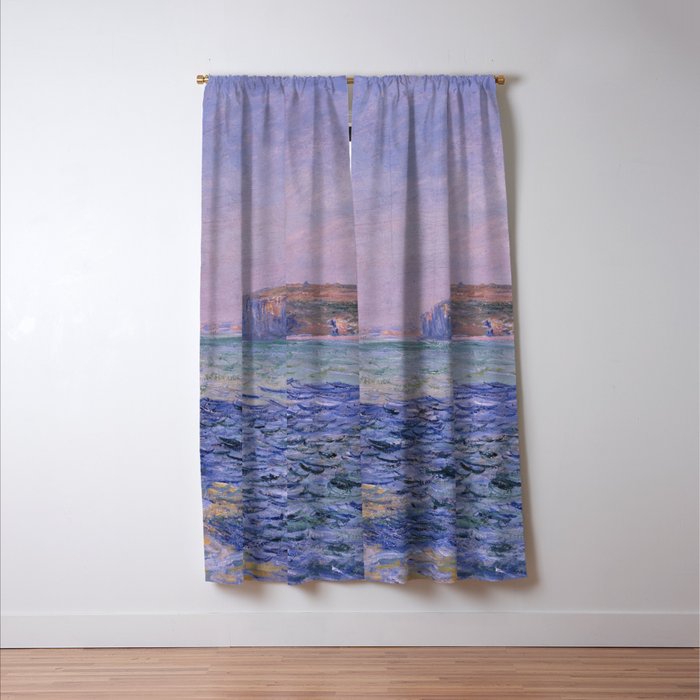 Claude Monet - Shadows on the Sea - Cliffs at Pourville Window Curtain Gallery Image 3