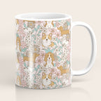 Floral Puppies Coffee Mug Gallery Image 1