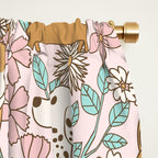 Floral Puppies Window Curtain Gallery Image 2