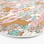 Floral Puppies Bath Mat Gallery Image 3