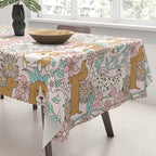 Floral Puppies Tablecloth Gallery Image 3