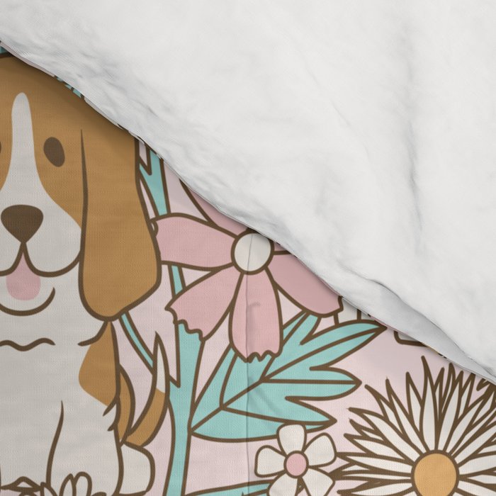 Floral Puppies Comforter Gallery Image 4