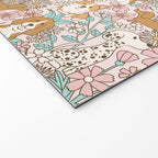 Floral Puppies Welcome Mat Gallery Image 2