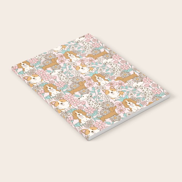 Floral Puppies Notebook Gallery Image 2
