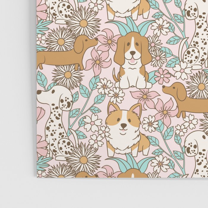Floral Puppies Poster Gallery Image 3